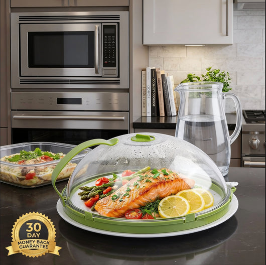 The Mess-Free Splatter Guard & Steamer